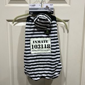 Large Dog costume Jail Inmate